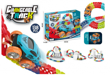 Jucarii diverse - Set DIY – Pista de tren cu 138 de piese