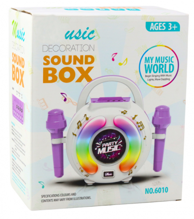 Set Karaoke cu Două Microfoane – Boxă Bluetooth, MP3, Înregistrare, LED [4]