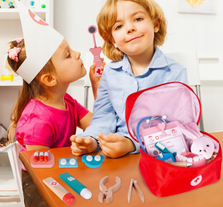 Set mic doctor - trusă medicală pentru copii în valiză [3]