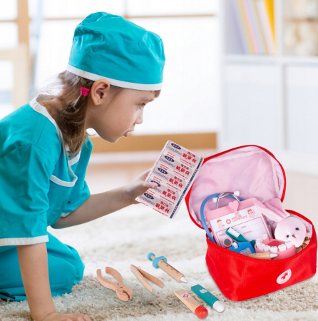 Set mic doctor - trusă medicală pentru copii în valiză [4]