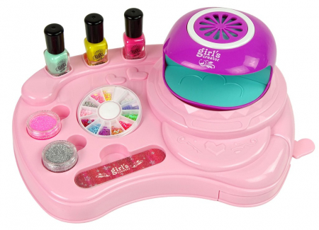 Set pentru manichiură – Lacuri de unghii, sclipici, uscător și abțibilduri [1]