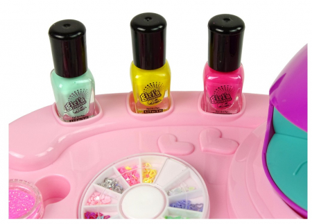 Set pentru manichiură – Lacuri de unghii, sclipici, uscător și abțibilduri [4]