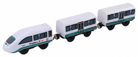 Set Piste Tren din Lemn cu Accesorii – Poliție, Pod, 3,2 m [3]