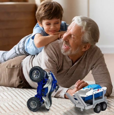 Set Poliție – Quad și Barcă cu Motor 1:16 [2]