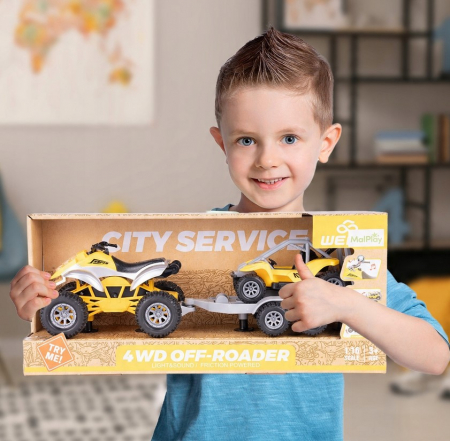 Set Poliție – Quad și Mașină 1:16 [6]