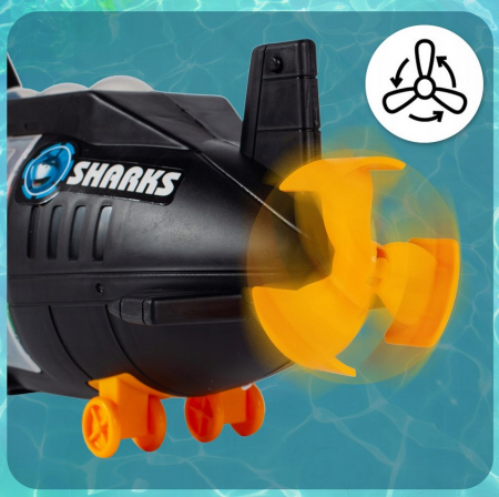 Set Submarin cu Elicopter și 5 Mașinuțe Nautilus [7]