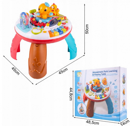 Stolik Interactiv pentru Copii – Țestoasa, Ciuchcia și Pian [1]