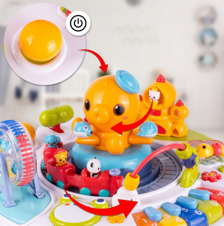 Stolik Interactiv pentru Copii – Țestoasa, Ciuchcia și Pian [8]