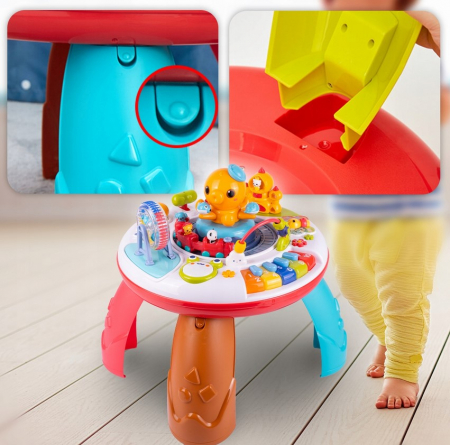 Stolik Interactiv pentru Copii – Țestoasa, Ciuchcia și Pian [5]