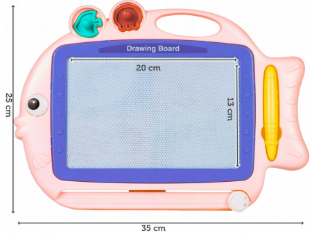 Tablă Magnetică de Desenat cu Ștampile [1]