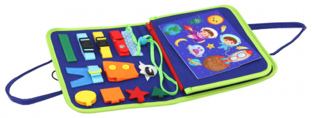 Tablă Senzo-Motrică din Fetru – Educativă, Albastră [1]