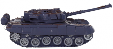 Tanc R/C cu telecomandă – Lumină, Sunet, Albastru Marin, Scară 1:18, 27MHz [3]