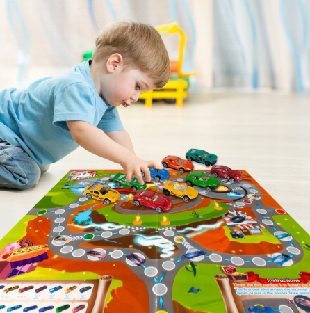 TIR Transportator Mare cu Lansator și 10 Mașinuțe – Set Complet cu Accesorii [8]