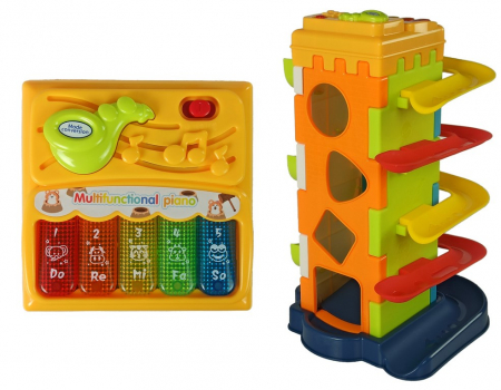 Tobogan cu bile – Sortator educativ de forme cu pian [2]