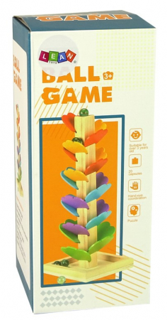 Tobogan de bile din lemn în formă de copac cu frunze [2]