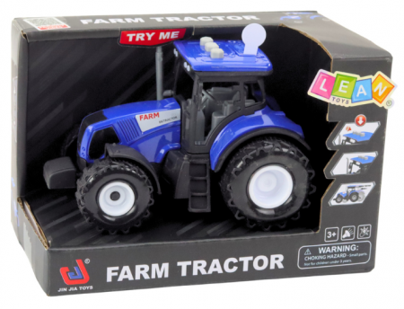 Tractor agricol albastru 1:36 cu lumini și sunete [3]