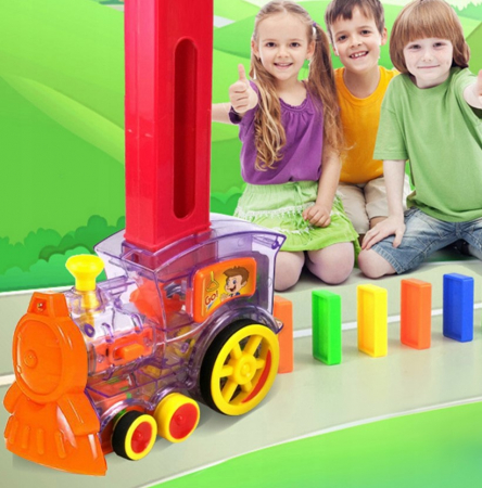 Tren Domino – Set cu 80 de piese [5]