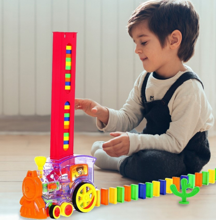 Tren Domino – Set cu 80 de piese [3]