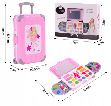 Trusă de Machiaj în Valiză pe Roți – 21 Piese [1]