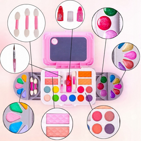 Trusă de Machiaj în Valiză pe Roți – 21 Piese [2]