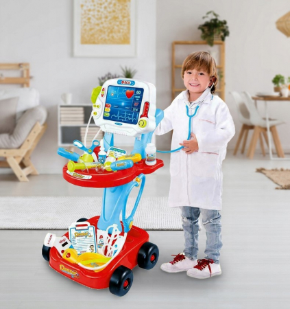 Trusă mobilă de resuscitare albastră – cu baterii, lumini și accesorii medicale [5]