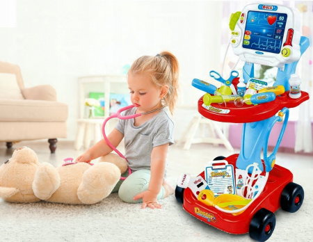 Trusă mobilă de resuscitare albastră – cu baterii, lumini și accesorii medicale [6]