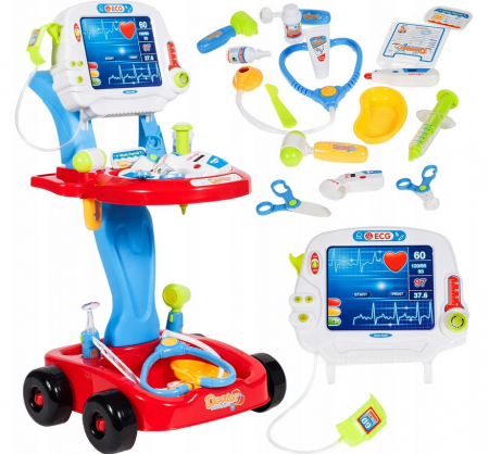 Trusă mobilă de resuscitare albastră – cu baterii, lumini și accesorii medicale [8]