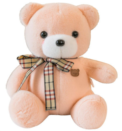 Ursuleț de pluș cu papion crem 23 cm [1]