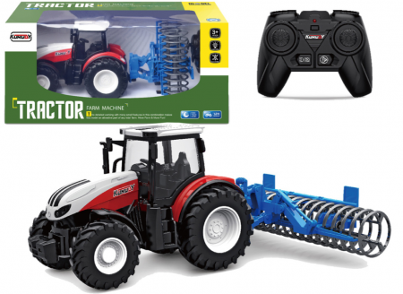 Jucarii cu telecomanda - Valț Tractor cu Telecomandă 2.4G – Roți de Cauciuc