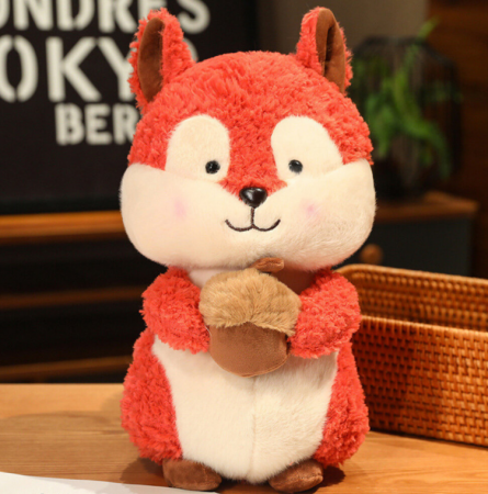 Veveriță de pluș cu alună 25 cm [2]