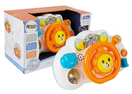 Articole bebelusi si copii mici - Volan educațional portocaliu pentru bebeluși