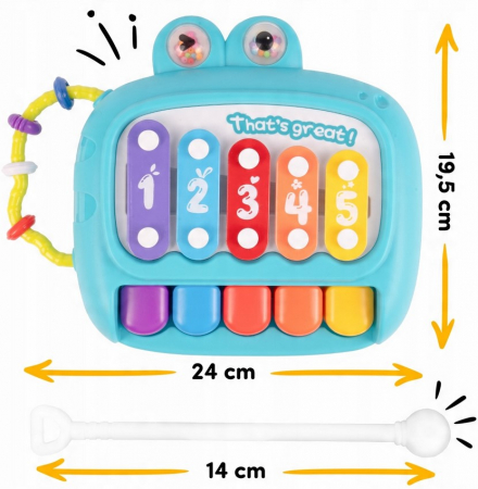 Xilofon educativ cu pian – Dino [6]