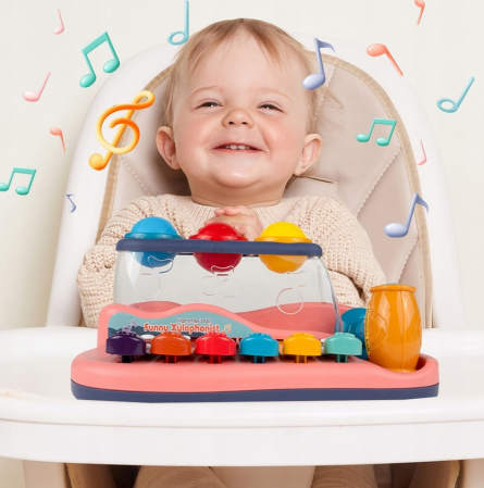 Xilofon pian educativ – Jucărie muzicală cu ciocănel și bile [4]