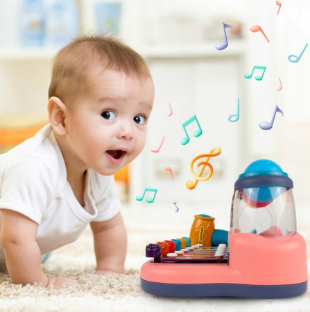 Xilofon pian educativ – Jucărie muzicală cu ciocănel și bile [5]