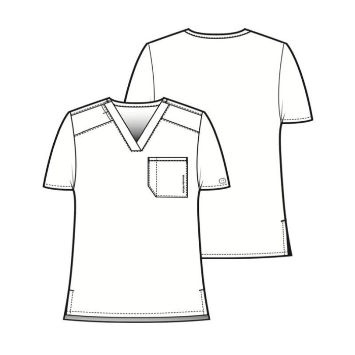 Bluza medicala barbati WonderWink PRO gri petrol [2]