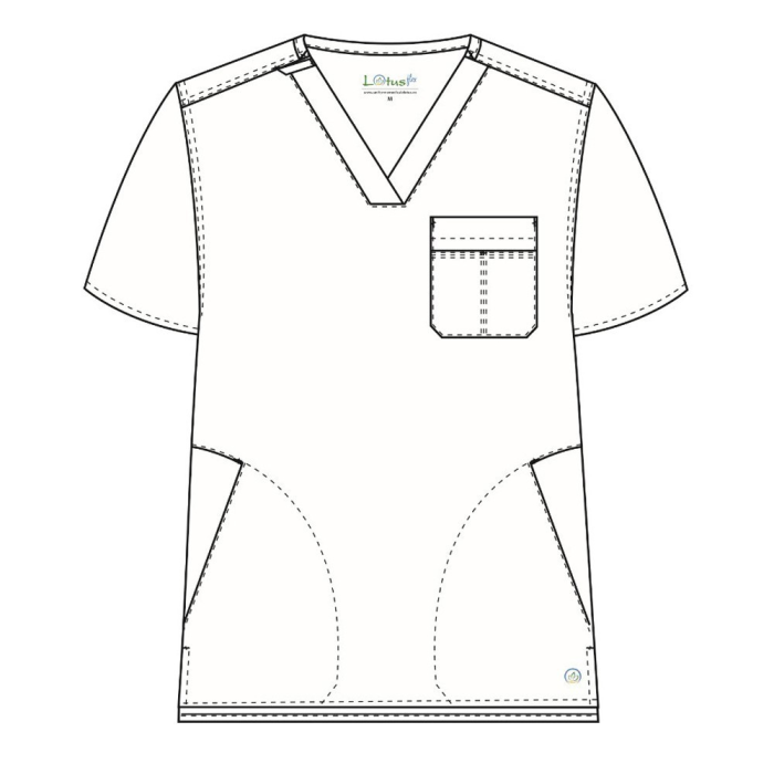 Bluza medicala unisex Lotus Flex stretch - Albastru Ciel [3]