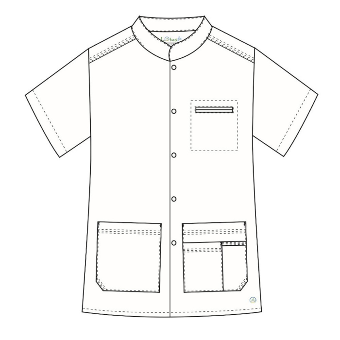 Bluza medicala unisex Lotus Flex stretch tip Tunica - Albastru Deschis [4]