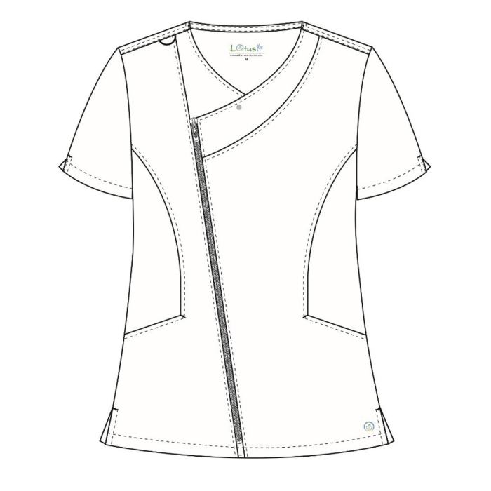 Bluza medicala unisex Lotus Flex stretch - Rosu [4]