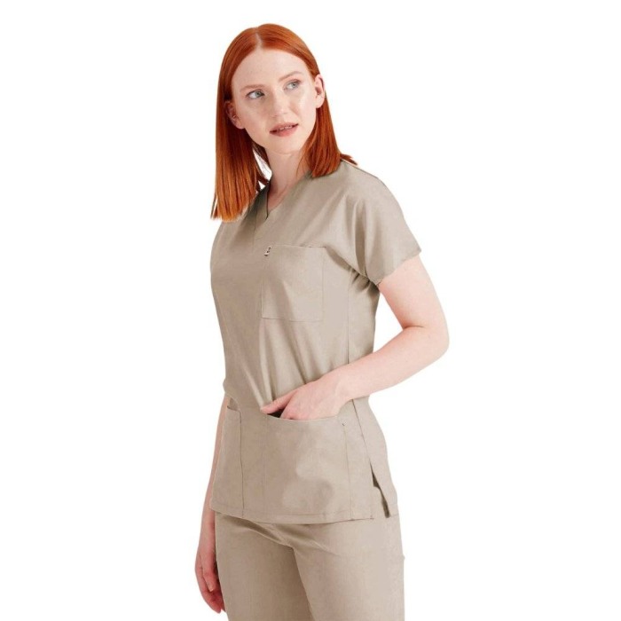 Costum medical bej unisex - Model Classic Flex [2]