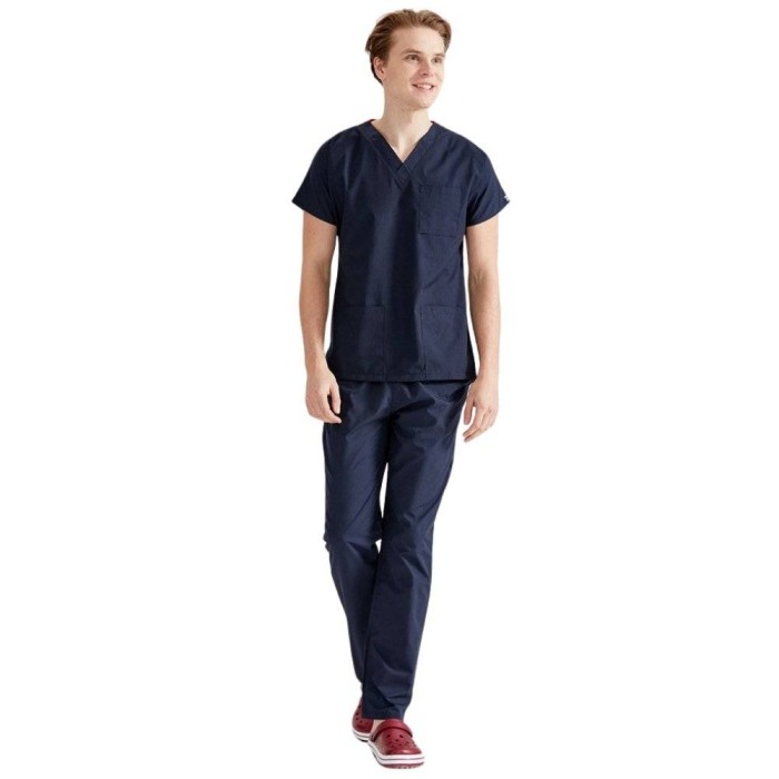 Costum medical bleumarin unisex - Model Classic Flex [4]