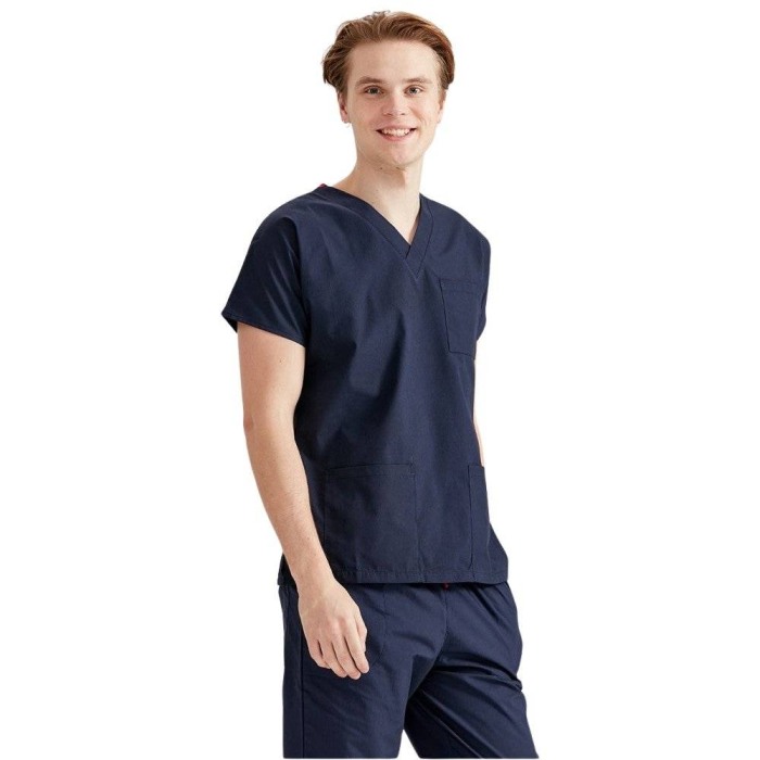 Costum medical bleumarin unisex - Model Classic Flex [2]