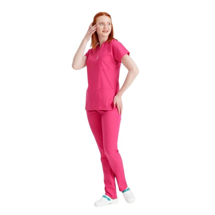 Costum medical Fuchsia - Model Classic Flex [2]