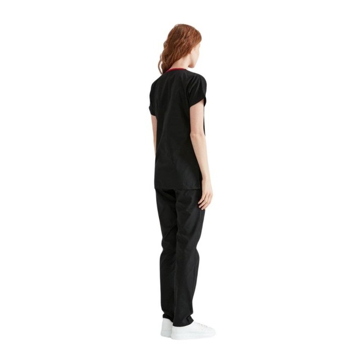 Costum medical negru unisex - Model Classic Flex [6]