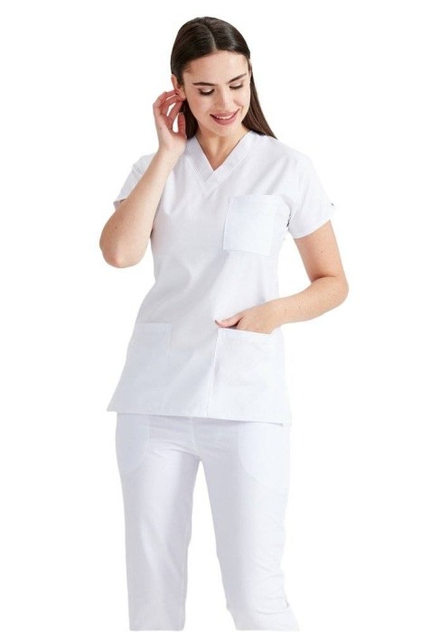 Costum medical unisex alb [2]
