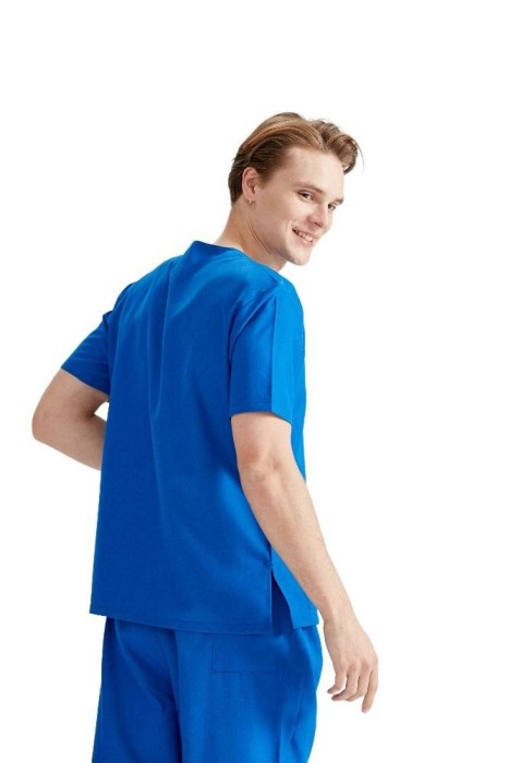 Costum medical unisex albastru royal [5]