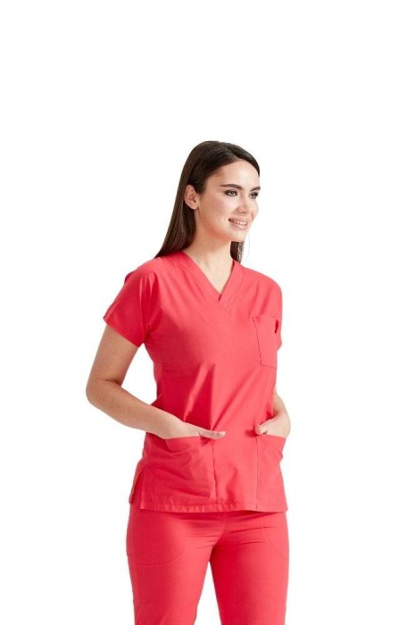 Costum medical unisex corai [2]