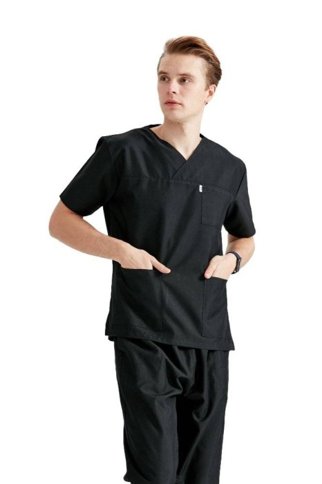 Costum medical unisex negru [2]