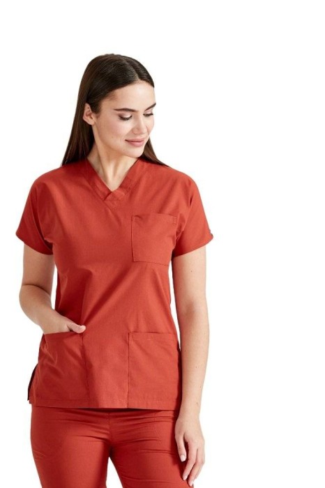 Costum medical unisex rosu [2]