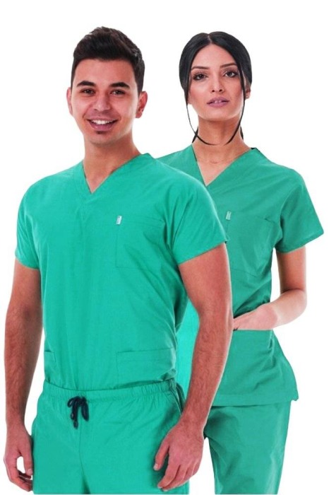 Costum medical unisex verde turcoaz [3]