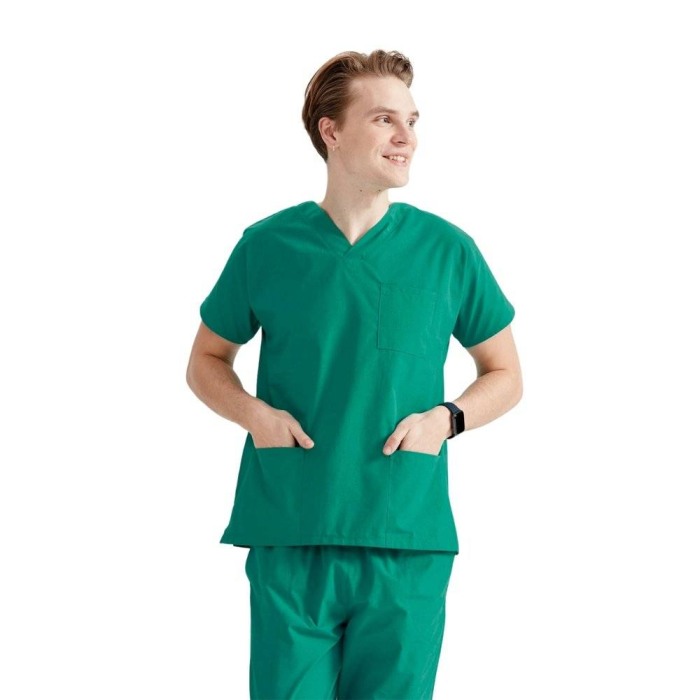 Costum medical verde unisex - Model Classic Flex [2]